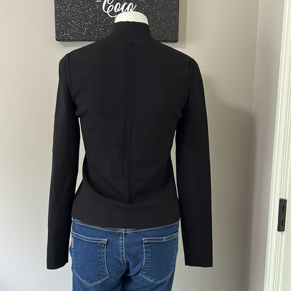 PROENZA SCHOULER Cutout knitted turtleneck sweater black PSWL Top Shirt Sz S - Picture 11 of 16